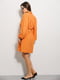 Свободное оранжевое платье со сборками на лифе | 6853137 | фото 3