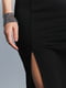 Длинное черное платье с разрезом на ножке | 6853171 | фото 3