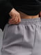 Розкльошені сірі штани з розрізами з боків | 6853432 | фото 2