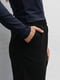 Розкльошені чорні штани з розрізами з боків | 6853433 | фото 2