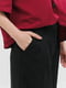 Льняные черные брюки-палаццо с застроченными складками | 6853448 | фото 3