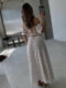 Сукня максі із зав'язками на спинці біла | 6858818 | фото 3