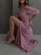 Сукня максі із зав'язками на спинці рожева | 6858819 | фото 2
