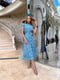 Сукня міді з оборками та неймовірним принтом | 6858849 | фото 3