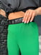 Зелені штани прямого кроя | 6858462 | фото 3