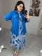 Жіночий костюм сукня та сорочка колір Синий р.46/48 459555 | 6858498 | фото 6
