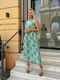 Зелена сукня із шовкового софту в абстрактний принт | 6858570