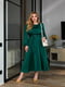 Зелена сукня міді з шовку | 6858581 | фото 3