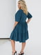 Синя сукня вільного крою з оборками | 6858598 | фото 2