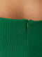 Трикотажна зелена сукня-міді з глибоким драпірованим декольте | 6858607 | фото 4