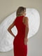 Лаконічна бавовняна сукня міді червоного кольору | 6858645 | фото 5