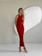 Лаконічна бавовняна сукня міді червоного кольору | 6858645 | фото 8