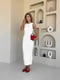 Лаконічна бавовняна сукня міді молочного кольору | 6858647 | фото 5