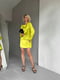 Жовта сатинова сукня міні  з відкритою спиною та елегантною зав`язкою | 6858679 | фото 10