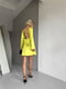 Жовта сатинова сукня міні  з відкритою спиною та елегантною зав`язкою | 6858679 | фото 6