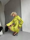 Жовта сатинова сукня міні  з відкритою спиною та елегантною зав`язкою | 6858679 | фото 8