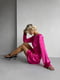 Рожева сатинова сукня міні  з відкритою спиною та елегантною зав`язкою | 6858680 | фото 3