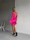 Рожева сатинова сукня міні  з відкритою спиною та елегантною зав`язкою | 6858680 | фото 4