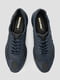 Синие кожаные кроссовки | 6859594 | фото 6