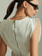 Біла сукня-футляр з акцентними плечима | 6859547 | фото 3