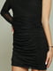 Чорна асиметрична сукня | 6859551 | фото 4