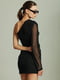 Чорна асиметрична сукня | 6859551 | фото 5
