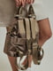 Світло-бежева сумка-рюкзак комбінованого складу | 6859563 | фото 4