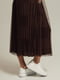 Темно-коричневая двусторонняя юбка | 6859573 | фото 4