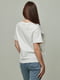 Біла блузка з шифоновим декором | 6859581 | фото 5