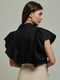 Чорна блуза з рюшами | 6859583 | фото 5