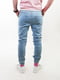 Блакитні обтягуючі джинси з манжетами | 6859679 | фото 5