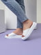 Білі шкіряні шльопанці з квадратними носками | 6859856 | фото 3