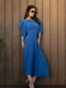 Блакитна сукня з декоративною спинкою | 6859891 | фото 2