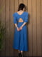 Блакитна сукня з декоративною спинкою | 6859891 | фото 3