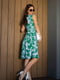 Зелена сукня-халат без рукавів | 6859893 | фото 3