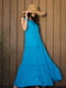 Довгий вільний сарафан із блакитної бавовни | 6859901 | фото 2