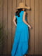 Довгий вільний сарафан із блакитної бавовни | 6859901 | фото 3