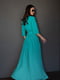 Довга сукня з бірюзової бавовни | 6859930 | фото 3