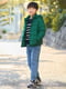 Детская стеганая куртка UNIQLO 1159802195 (Зеленый, 135-144) | 6825205 | фото 2