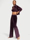 Велюровый фиолетовый костюм: толстовка и штаны | 6833770 | фото 2