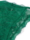 Кружевной зеленый комплект белья: корсет и трусы-стринги | 6834063 | фото 9