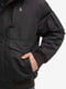 Черная куртка с капюшоном на меху | 6851058 | фото 3