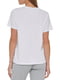 Біла бавовняна футболка з принтом | 6851139 | фото 4