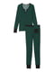 Зеленый домашний комплект: кофта и штаны | 6860118 | фото 3