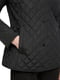 Чорна стьобана куртка з коміром | 6860232 | фото 6