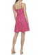 Розовое кружевное платье А-силуэта с принтом | 6860254 | фото 4
