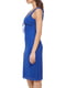 Синее платье-футляр с вырезом | 6860257 | фото 3