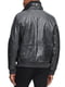 Черная куртка-бомбер куртка из искусственной кожи | 6860291 | фото 2