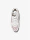 Біло-рожеві кросівки з екошкіри | 6860325 | фото 2