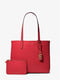 Червона велика двостороння сумка шопер з крокреневої шкіри | 6860326 | фото 2